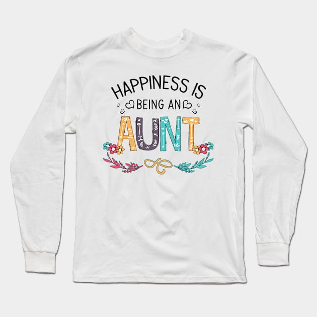 Happiness Is Being An Amma Wildflowers Valentines Mothers Day Long Sleeve T-Shirt by KIMIKA